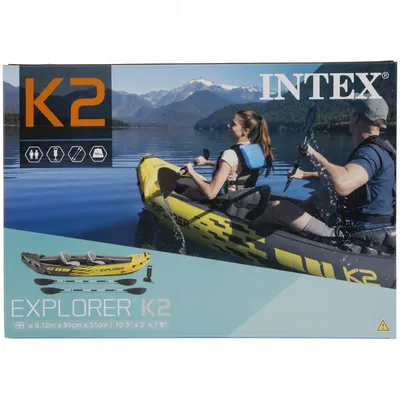 KAJAK INTEX EXPLORER K2 DMUCHANY 2 WIOSŁA POMPKA