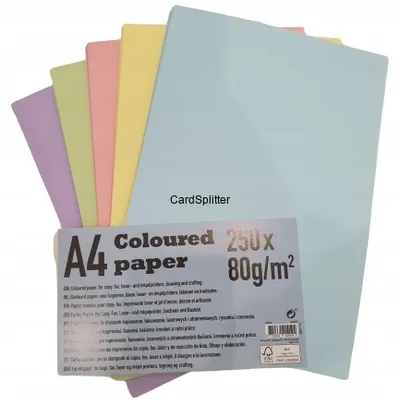 PAPIER kolorowy do druku Coloured paper A4 80g