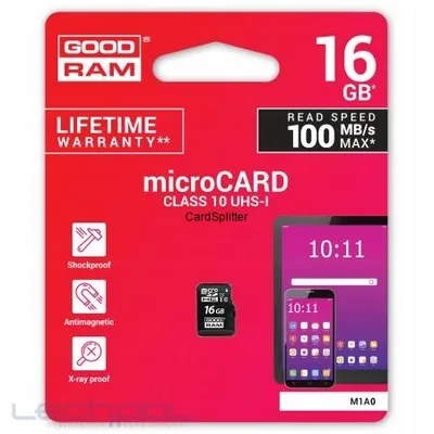 Karta Pamięci Goodram microSD 16GB Class 10 UHS-I