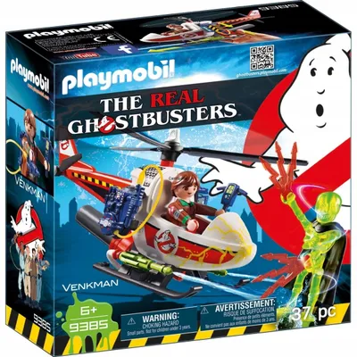 PLAYMOBIL 9385 VENKMAN + HELIKOPTER ZESTAW 37 cz