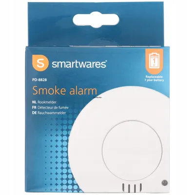 Czujnik dymu Smartwares alarm dźwiękowy PD - 8828