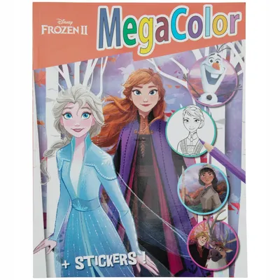 KOLOROWANKA DISNEY MEGA COLOR Frozen II NAKLEJKI