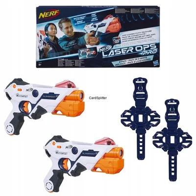 2 x PISTOLET NERF LASER OPS PRO ALPHAPOINT E2281