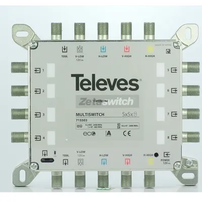 Multiswitch Televes Zetaswitch 5x5x8, ref. 715503