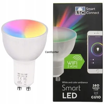 SMART ŻARÓWKA WIFI LED RGB 5W GU10 380 lm WI-FI