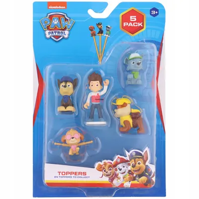 FIGURKI PAW PSI PATROL 5 szt Toppers Chase siedzi