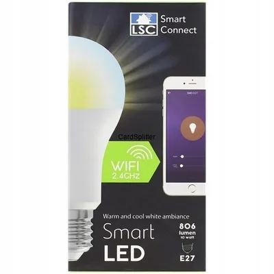 SMART ŻARÓWKA WIFI LED 10W E27 806 lumen 2,4 GHz