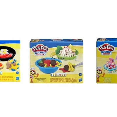 HASBRO PLAY DOH CIASTOLINA 3 Zestawy Kuchnia Hit